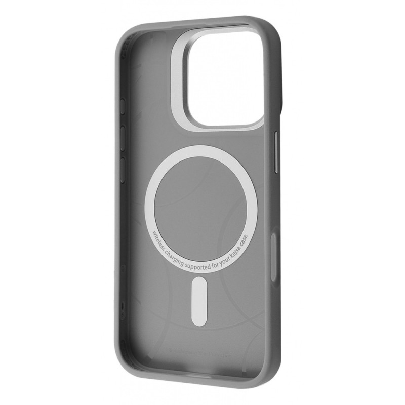 Чохол Kajsa Rhombus Collection with Magnetic Ring iPhone 16 Pro Max gray