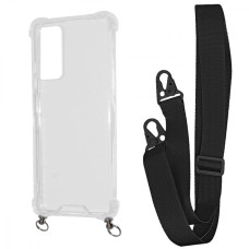Чохол WAVE Clear Case with Strap Xiaomi Redmi Note 11 4G/Redmi Note 11S black