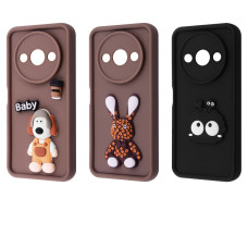Чохол Pretty Things Case Xiaomi Redmi A3 black/fluffy white