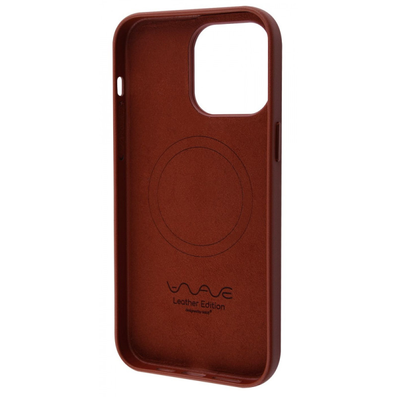 Чохол WAVE Premium Leather Edition Case with Magnetic Ring iPhone 14 Pro Max umber