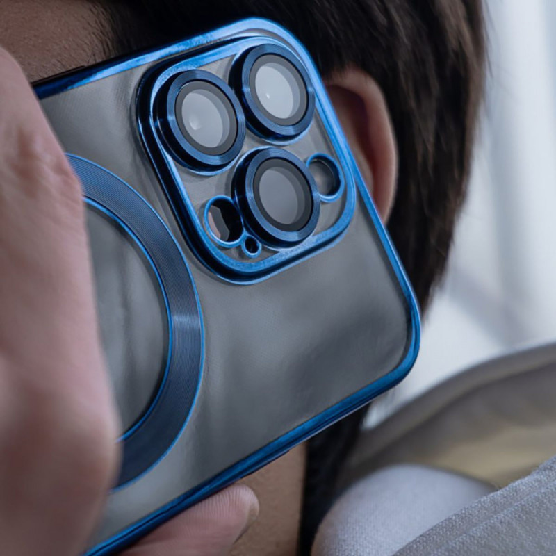 Чохол Metal Matte Case with Magnetic Ring iPhone 14 Pro midnight blue