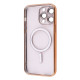 Чохол Metal Matte Case with Magnetic Ring iPhone 13 Pro gold