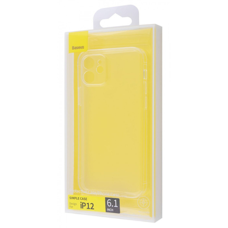 Чохол Baseus Simple (TPU) iPhone 12 transparent
