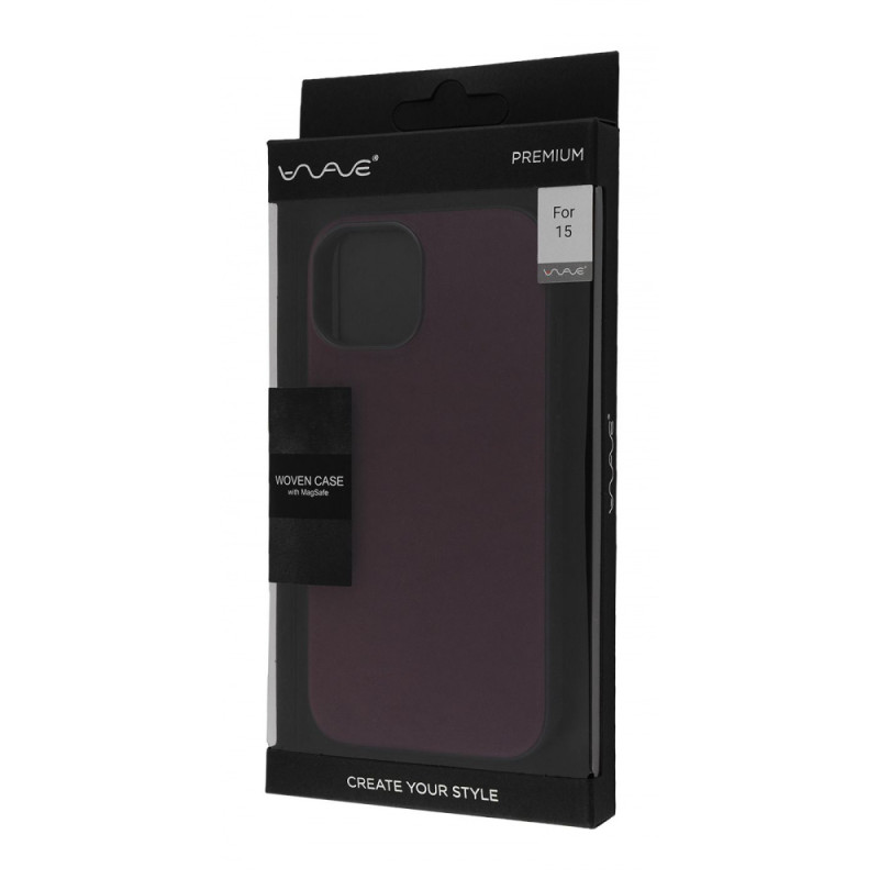 Чохол WAVE Premium Woven Case with Magnetic Ring iPhone 15 black