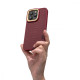 Чохол Kajsa Snake Pattern with Magnetic Ring iPhone 16 Pro Max brown