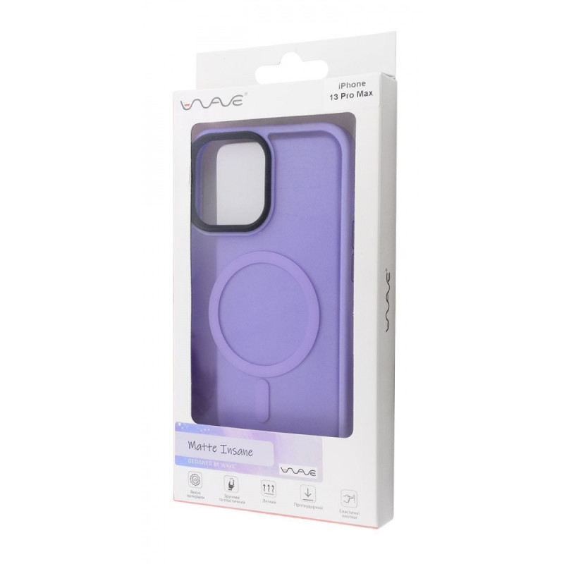 Чохол WAVE Matte Insane Case with Magnetic Ring iPhone 12 Pro Max midnight blue