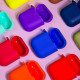 Чохол Silicone Shock-proof case for Airpods 1/2 yellow