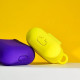 Чохол Silicone Shock-proof case for Airpods 1/2 yellow