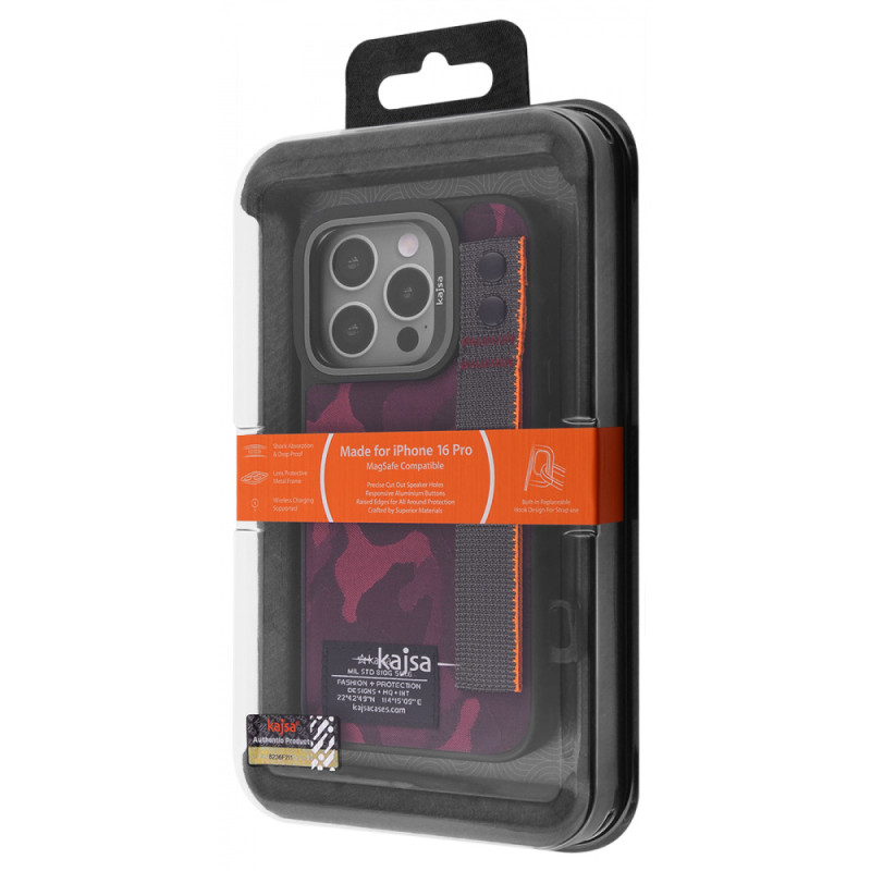 Чохол Kajsa Outdoor Collection with Magnetic Ring iPhone 16 Pro gray