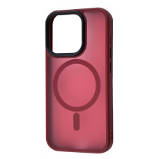 Чохол WAVE Matte Insane Case with Magnetic Ring iPhone 15 dark red