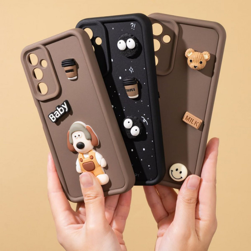 Чохол Pretty Things Case Samsung Galaxy A06 black/fluffy white