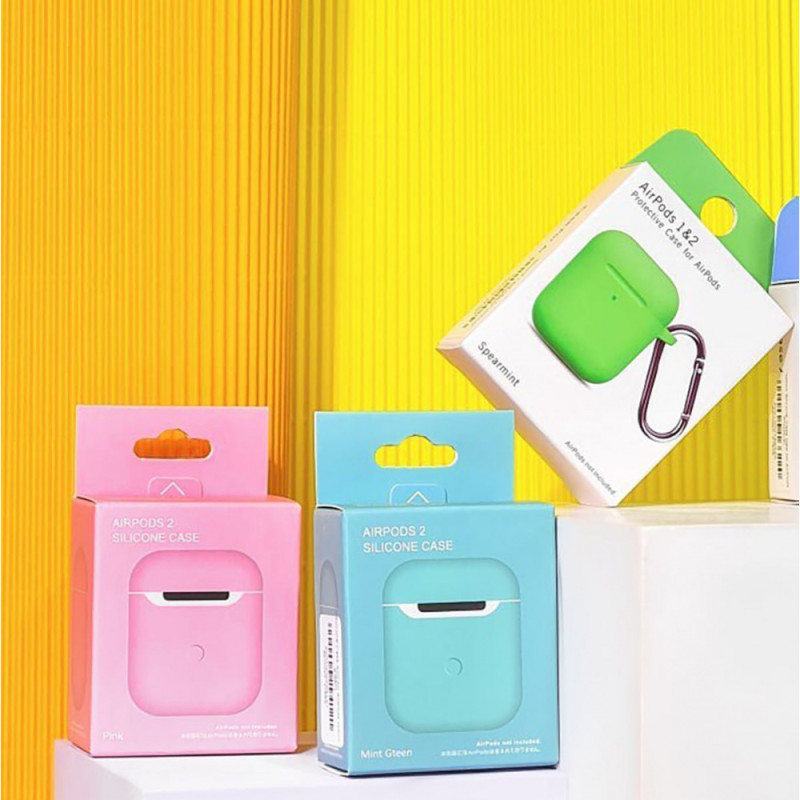 Чохол Silicone Case New for AirPods 1/2 bordo