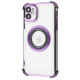 Чохол Glossy Case with Magnetic Ring iPhone 12 purple