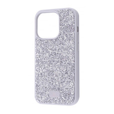 Чохол Bling World Rock Diamond (TPU) iPhone 14 Pro white titanium
