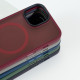 Чохол WAVE Matte Insane Case with Magnetic Ring iPhone 15 dark red