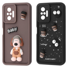 Чохол Pretty Things Case Xiaomi Redmi Note 10 Pro black/fluffy black