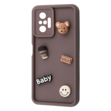 Чохол Pretty Things Case Xiaomi Redmi Note 10 Pro brown/bear