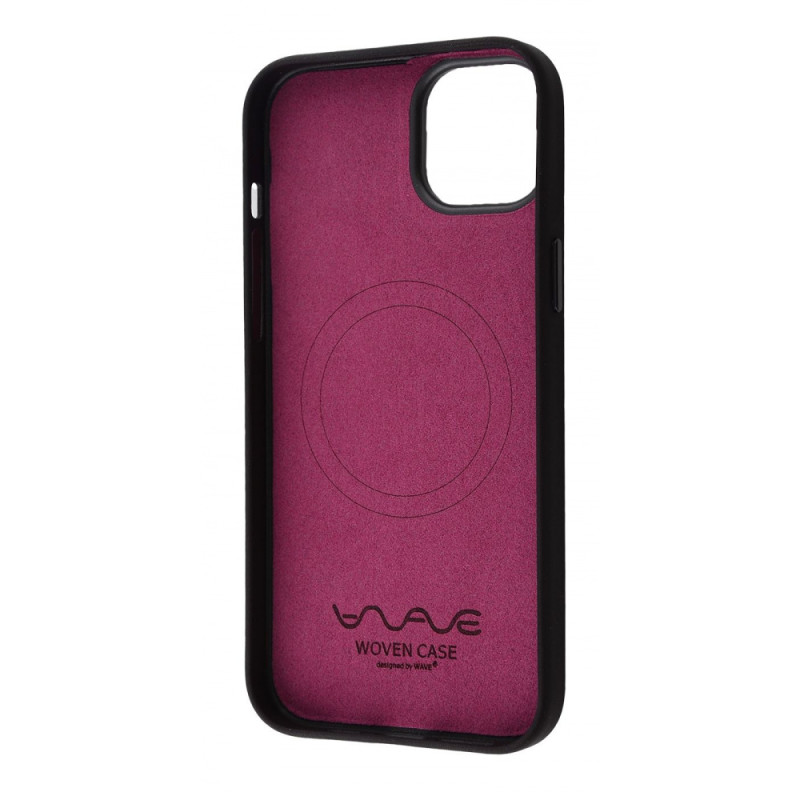 Чохол WAVE Premium Woven Case with Magnetic Ring iPhone 15 Plus black