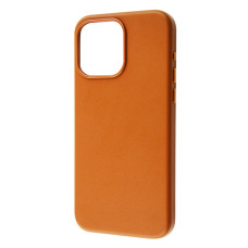 Чохол WAVE Premium Leather Edition Case with Magnetic Ring iPhone 15 orange