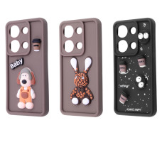 Чохол Pretty Things Case Xiaomi Redmi Note 13 Pro 4G/Poco M6 Pro 4G black/fluffy white
