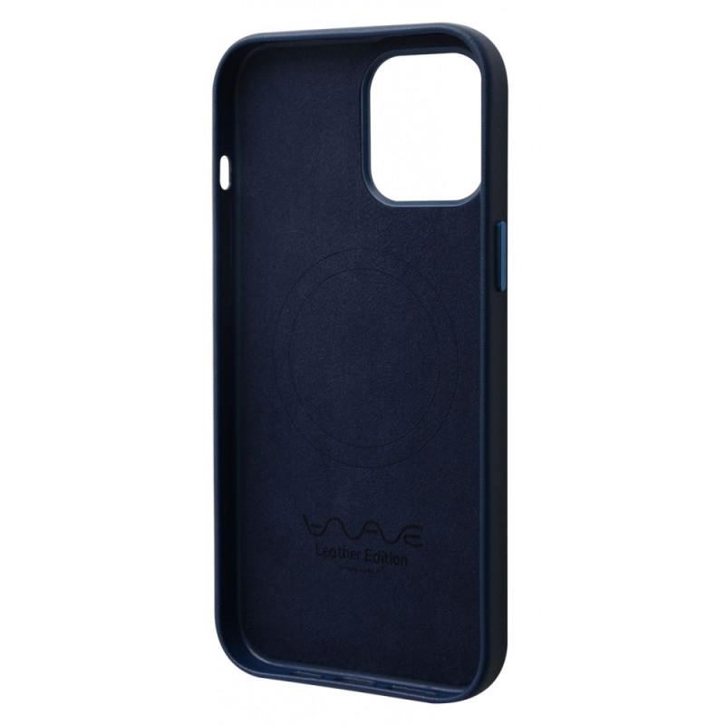 Чохол WAVE Premium Leather Edition Case with Magnetic Ring iPhone 12 Pro Max black