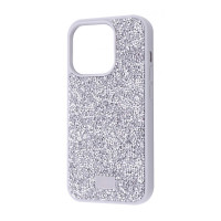 Чохол Bling World Rock Diamond (TPU) iPhone 14 Pro Max white titanium