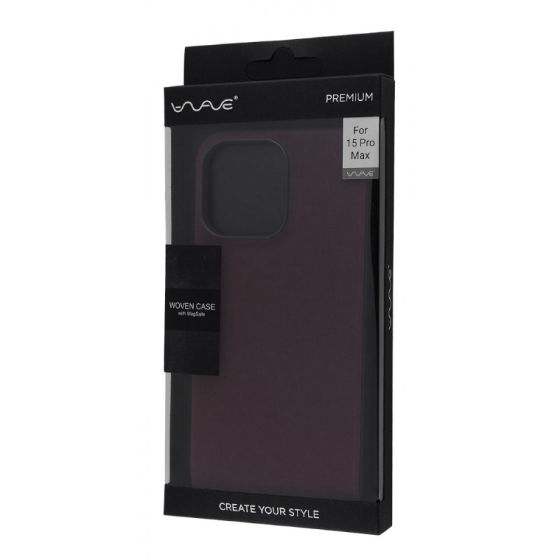 Чохол WAVE Premium Woven Case with Magnetic Ring iPhone 15 Pro Max black