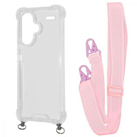 Чохол WAVE Clear Case with Strap Xiaomi Redmi Note 13 Pro+ pink sand