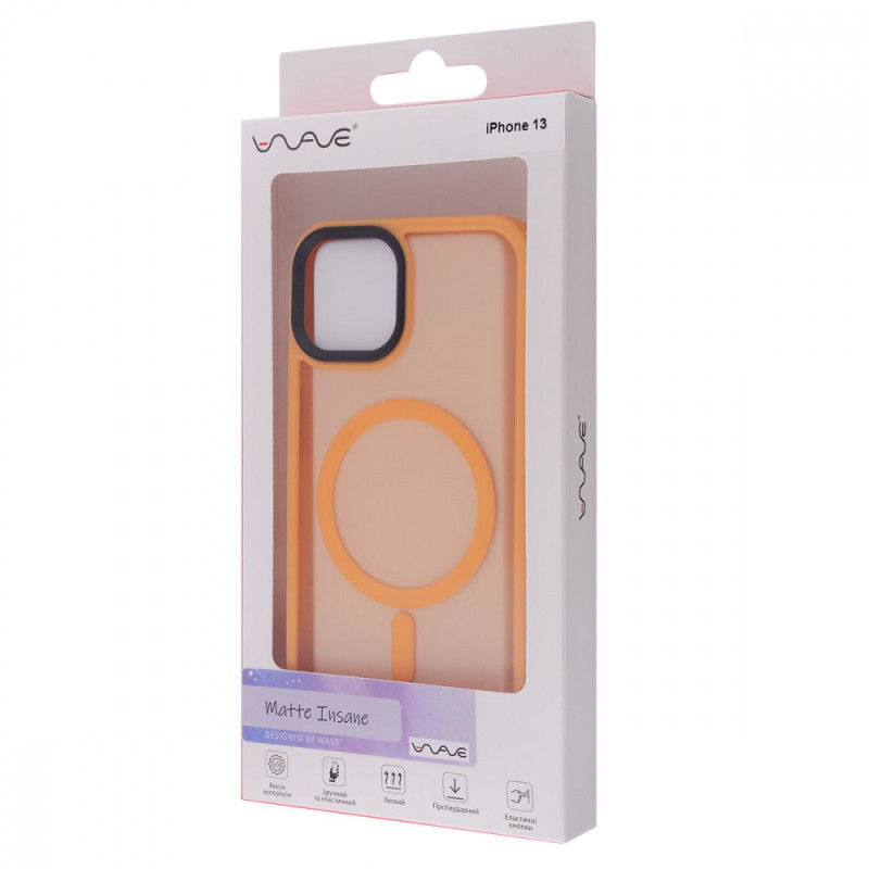 Чохол WAVE Matte Insane Case with Magnetic Ring iPhone 13 light purple
