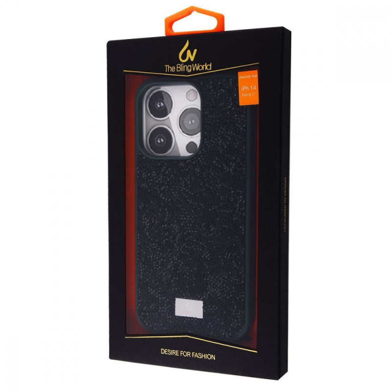 Чохол Bling World Rock Diamond (TPU) iPhone 14 Pro Max white titanium
