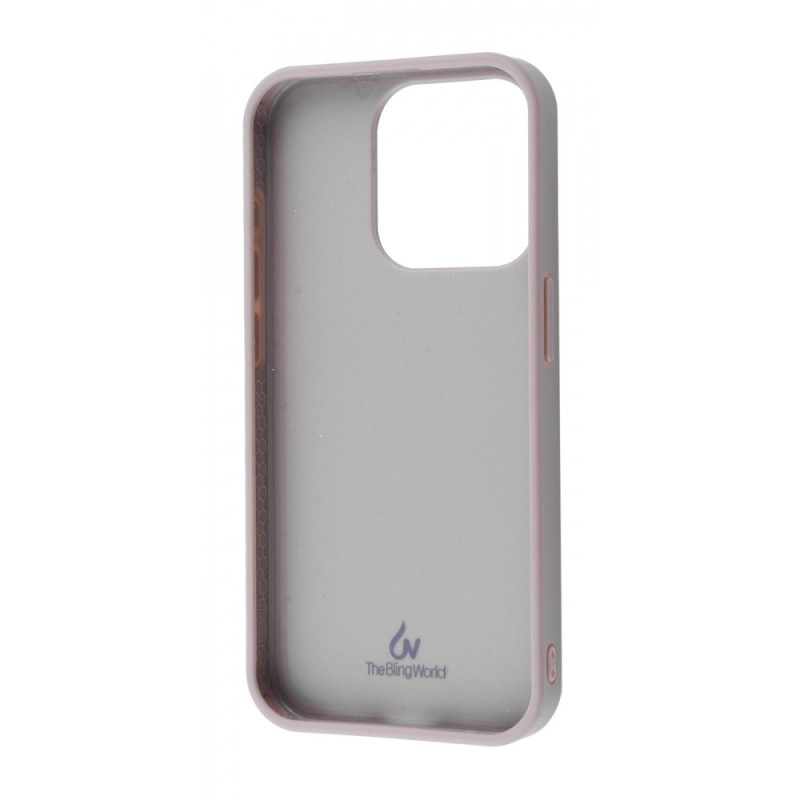 Чохол Bling World Rock Diamond (TPU) iPhone 15 Pro white titanium
