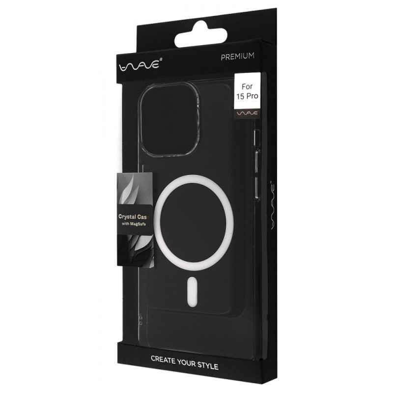 Чохол WAVE Premium Crystal Case with Magnetic Ring iPhone 15 Pro transparent