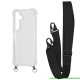 Чохол WAVE Clear Case with Strap Samsung Galaxy S24 Plus black