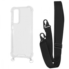 Чохол WAVE Clear Case with Strap Samsung Galaxy S23 FE black