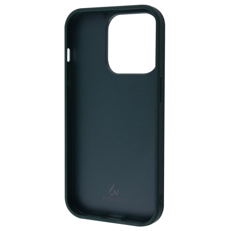 Чохол Bling World Rock Diamond (TPU) iPhone 14 Pro Max blue titanium