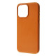 Чохол WAVE Premium Leather Edition Case with Magnetic Ring iPhone 15 Pro Max orange