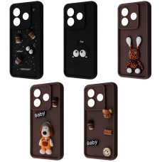Чохол Pretty Things Case Xiaomi Redmi Note 14 5G black/fluffy white
