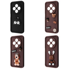 Чохол Pretty Things Case Xiaomi Redmi 14C 4G/Poco C75 black/fluffy black
