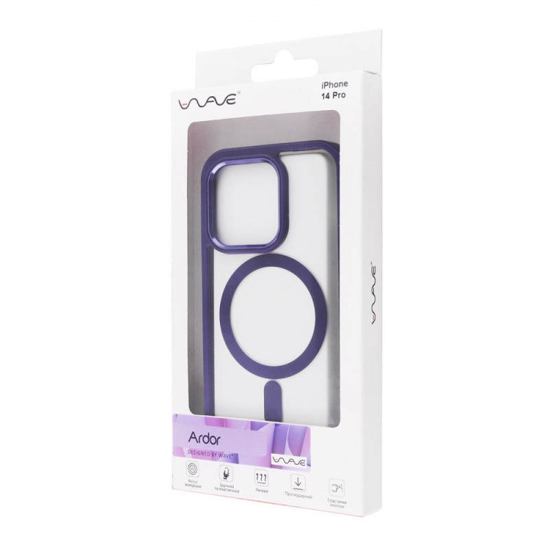 Чохол WAVE Ardor Case with Magnetic Ring iPhone 14 Pro deep purple