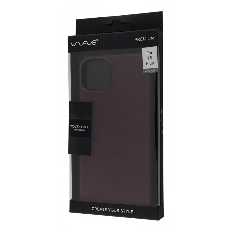 Чохол WAVE Premium Woven Case with Magnetic Ring iPhone 15 Plus evergreen