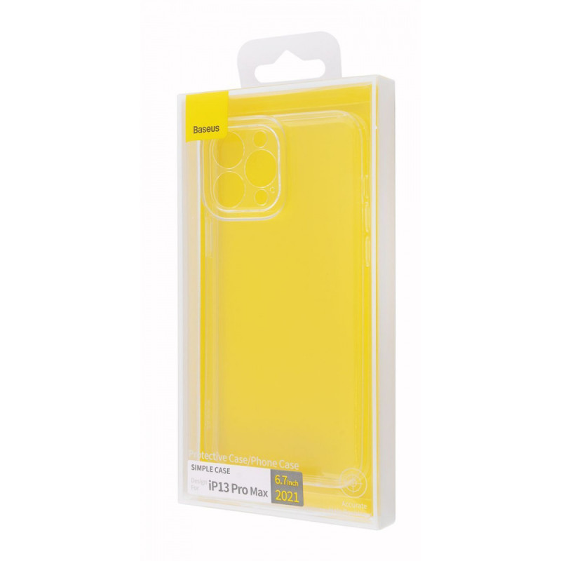 Чохол Baseus Simple (TPU) iPhone 13 Pro Max transparent