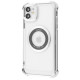 Чохол Glossy Case with Magnetic Ring iPhone iPhone 11 silver