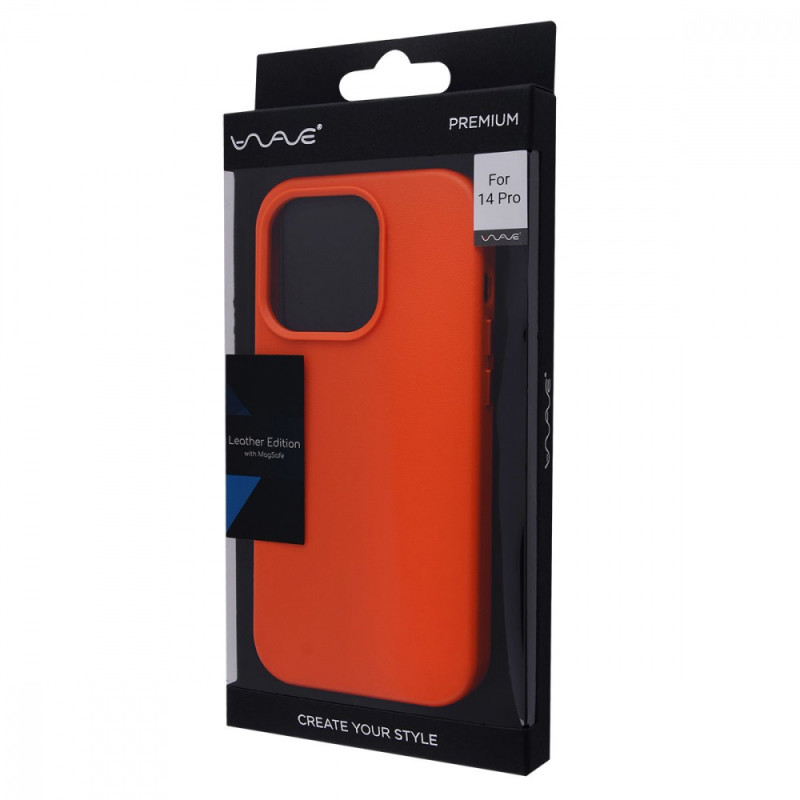 Чохол WAVE Premium Leather Edition Case with Magnetic Ring iPhone 14 Pro ink