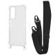 Чохол WAVE Clear Case with Strap Samsung Galaxy A25 black