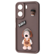 Чохол Pretty Things Case Xiaomi Redmi 13C 4G/Poco C65 brown/baby