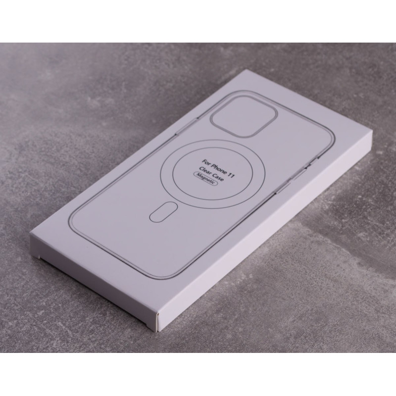 Силіконовий чохол MagSafe CLEAR для телефону iPhone 11 прозорий