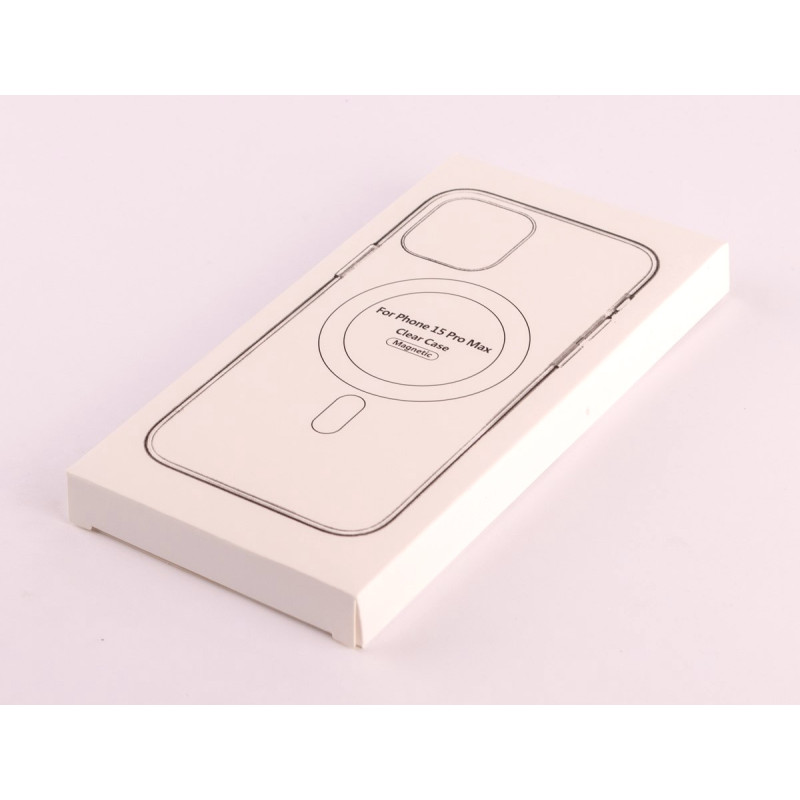 Силіконовий чохол MagSafe CLEAR для телефону iPhone 15 Pro Max прозорий