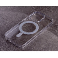 Силіконовий чохол MagSafe CLEAR для телефону iPhone 14 Pro прозорий