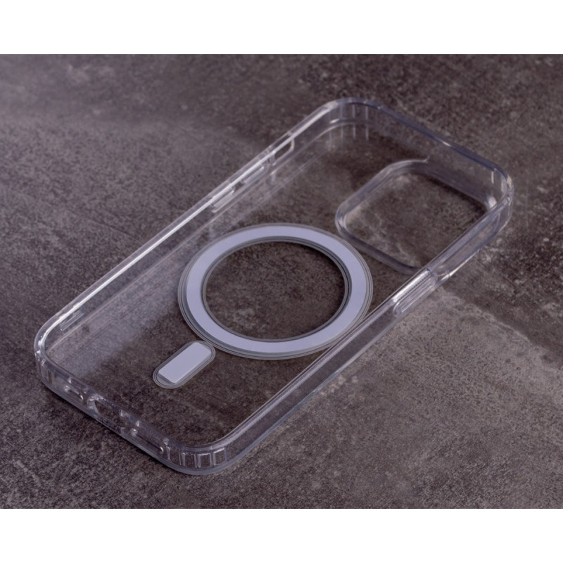 Силіконовий чохол MagSafe CLEAR для телефону iPhone 14 Pro прозорий