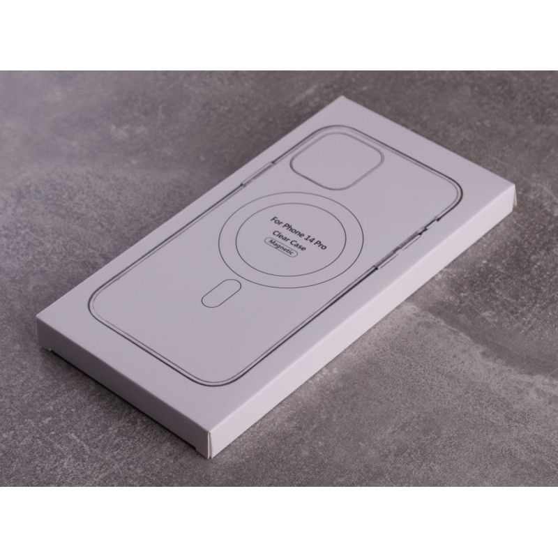 Силіконовий чохол MagSafe CLEAR для телефону iPhone 14 Pro прозорий